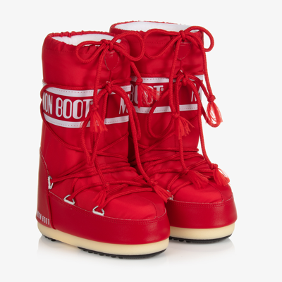 Moon Boot Babies' Red Logo Snow Boots