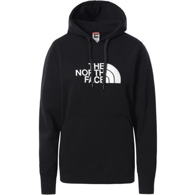 The North Face Logo Printed Drawstring Hoodie In Black