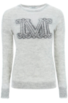 MAX MARA MOHAIR BLEND SWEATER WITH MONOGRAM