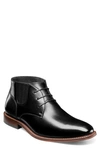 Stacy Adams Maxwell Demi Boot In Black Smooth
