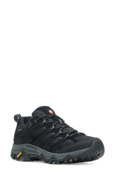Merrell Moab 3 Waterproof Hiking Shoe In Black Night