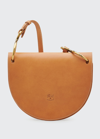 Il Bisonte Consuelo Brushed Leather Flap Shoulder Bag In Natural