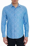 Robert Graham Bayview Cotton Button-up Shirt In Light Blue