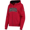 Colosseum Stadium Athletic Red Illinois State Redbirds Arched Name Full Zip Primary Logo Hoodie In Red