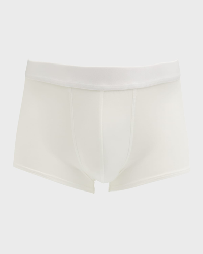 Cdlp Men's Low-rise Solid Trunks In White