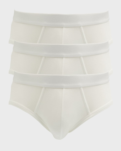 Cdlp Men's Solid 3-pack Y-briefs In White