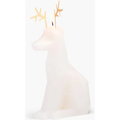 54celsius Pyropet Dyri Reindeer Candle In White