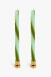54celsius Rope Candles In Green