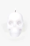 54celsius Skull Candle With Crystal Eyeballs In White