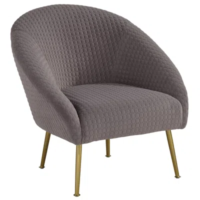 55 Downing Street Bree 28 1/4" Wide Modern Gray Fabric Accent Chair