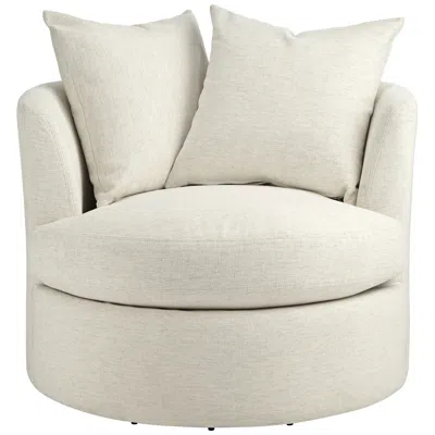 55 Downing Street Daniel 26 1/2" High Nomad Snow Fabric Swivel Chair