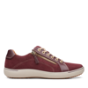 Clarks Nalle Lace-up Sneaker In Red