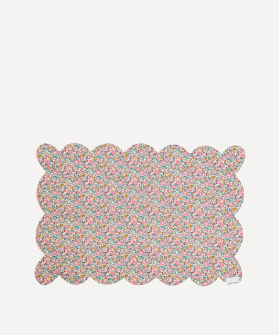 Coco & Wolf Betsy Ann And Classic Meadow Scallop Placemat In Multicoloured