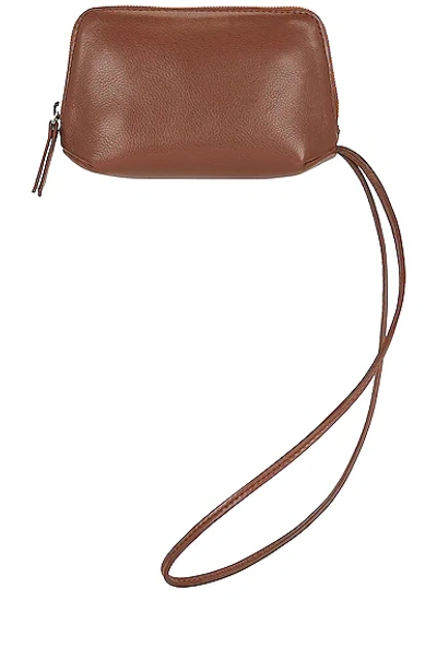 The Row Owen Leather Pouch In Cigare Pld