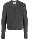 THOM BROWNE WAFFLE-KNIT CASHMERE SWATER
