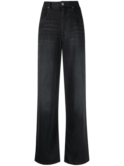 Isabel Marant Paryama Straight-leg Jeans In Black