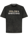 Dolce & Gabbana Washed Short-sleeved T-shirt With Studs In Black