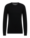 Daniele Fiesoli Wool And Cashmere Crewneck Sweater In Black