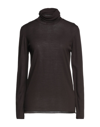 Alpha Studio Turtlenecks In Dark Brown