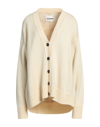 Jil Sander Button-up Knitted Cardigan In Ivory