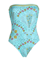 Pucci One-piece Swimsuits In Sky Blue