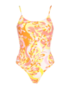 Pucci One-piece Swimsuits In Orange