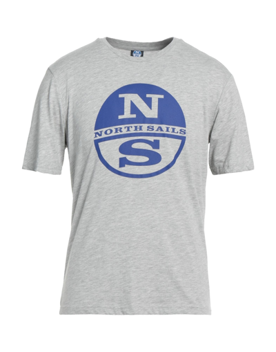 NORTH SAILS NORTH SAILS MAN T-SHIRT LIGHT GREY SIZE XL COTTON
