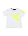Diadora Kids' T-shirts In White