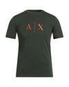 Armani Exchange T-shirts In Dark Green
