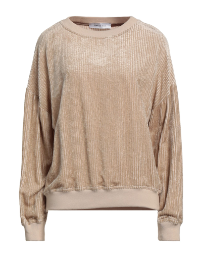 Emma & Gaia Sweatshirts In Beige