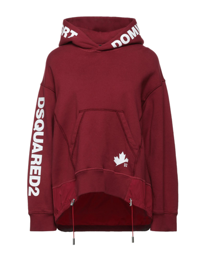 Dsquared2 Sweatshirts In Maroon