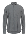 AGLINI AGLINI MAN SHIRT GREY SIZE 16 COTTON