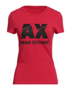 Armani Exchange T-shirts In Brick Red