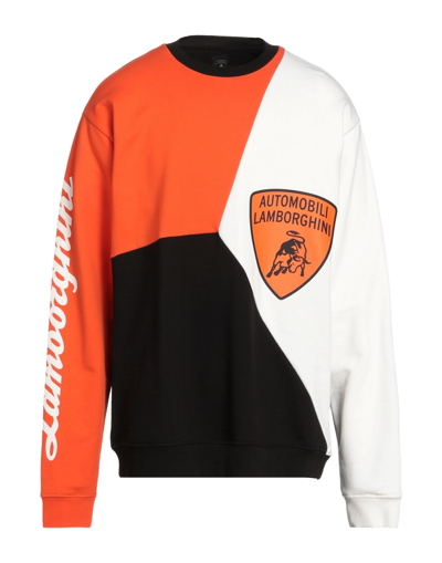 Automobili Lamborghini Sweatshirts In Orange