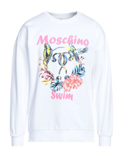 Moschino Sweatshirts In White
