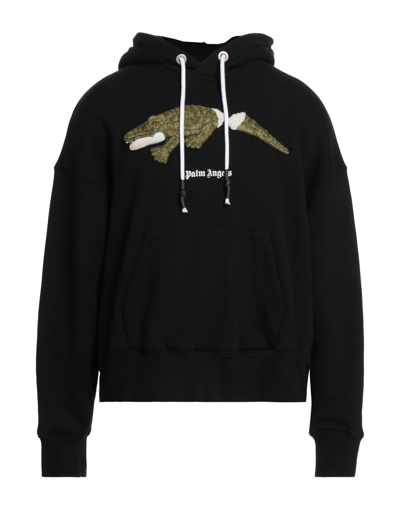 Palm Angels Sweatshirts In Black