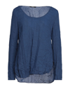 Carla G. Blouses In Blue