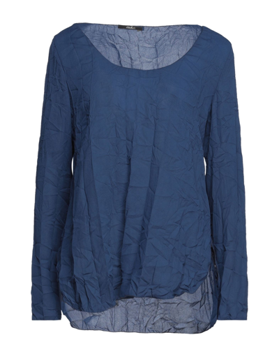 Carla G. Blouses In Blue