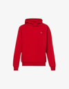 Vivienne Westwood Logo-embroidered Kangaroo-pocket Cotton-jersey Hoody In Red