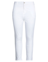 MANILA GRACE MANILA GRACE WOMAN PANTS WHITE SIZE 8 COTTON, ELASTANE