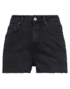 Na-kd Denim Shorts In Black