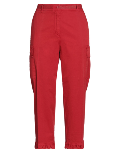 19.70 Nineteen Seventy Cropped Pants In Red