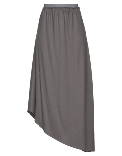 Mauro Grifoni Midi Skirts In Grey
