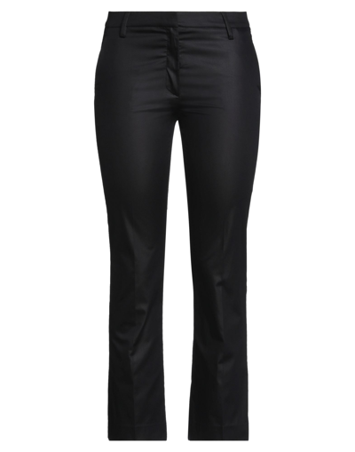 TRUE ROYAL TRUE ROYAL WOMAN PANTS BLACK SIZE 8 COTTON, ELASTANE