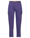 White Sand Pants In Purple