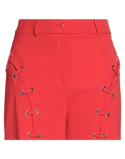 Boutique Moschino Woman Shorts & Bermuda Shorts Red Size 10 Polyester, Elastane