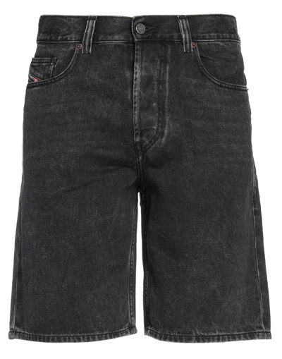 Diesel Denim Shorts In Black
