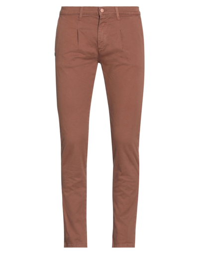 Grey Daniele Alessandrini Pants In Brown