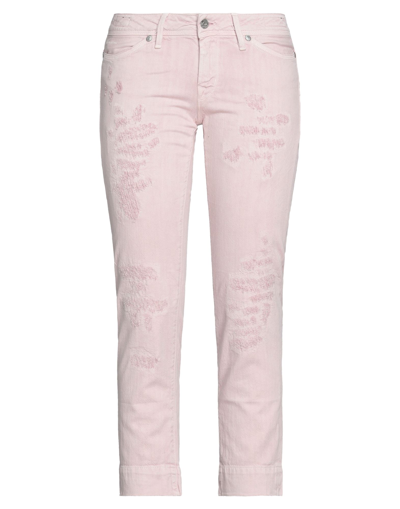 Jacob Cohёn Denim Cropped In Pink