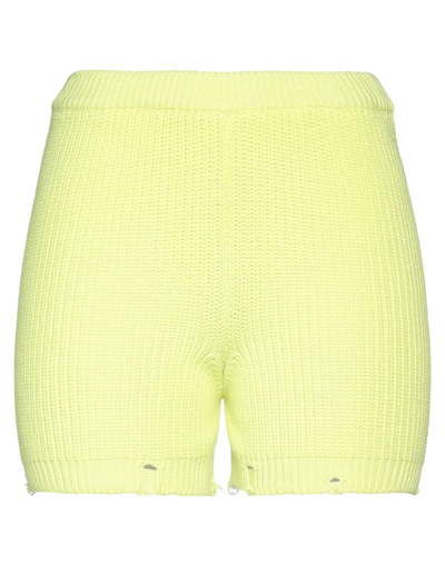 Vicolo Woman Shorts & Bermuda Shorts Yellow Size Onesize Viscose, Polyester